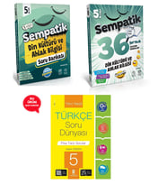 5.Sınıf Sempatik Din Kültürü ve Ahlak Bilgisi Soru Bankası +36 Haftalık Kazanım Denemeleri(Hediyeli)