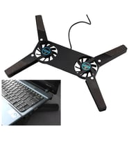 Katlanabilir Laptop Soğutucu 2 fanlı GO-53-vice 00308