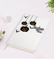 BK Gift Kişiye Özel Happy Halloween Tasarımlı Beyaz Defter-9
