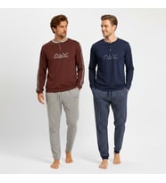 Erkek Pamuklu 2 Adet 2'li Pijama Takımı BB2224