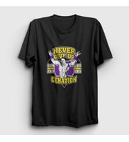 Presmono Unisex Siyah Cenation Güreş Wwe John Cena T-Shirt 496343tt