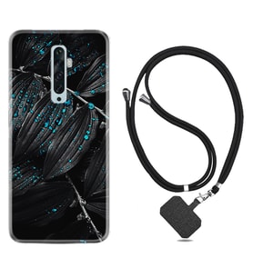 Oppo Reno 2Z 4 Lite 4 Pro 5 6 7 A31 Kılıf Boyun Askılı Silikon Foid Green 1643