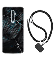 Oppo Reno 2Z 4 Lite 4 Pro 5 6 7 A31 Kılıf Boyun Askılı Silikon Foid Green 1643
