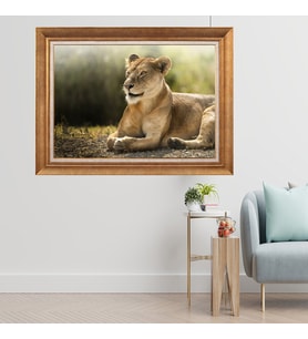 Altın Paspartulu Çerçeveli Tablo N053 (Gold)