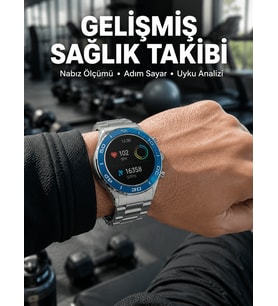2025 Model Yuvarlak Ekran Android ve İOS Uyumlu GPS Takibi Yapabilen Akıllı Saat Yeni Nesil