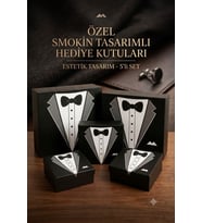 Büyük Boy Xxl-5 - Söz Nişan Bohça Kutusu - Damat Bohça Kutusu - Çeyiz Kutusu 5'li Set Mukavva Kutu