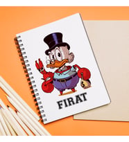 Yengeç & Duffy Tasarımlı Kişiye Özel Defter