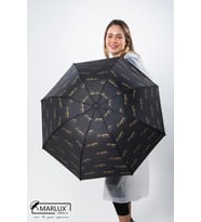 Marlux Siyah Atatürk İmza Desenli Unisex Şemsiye M21MAR106R001