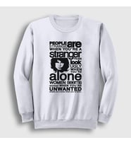 Presmono Unisex Beyaz Stranger The Doors Sweatshirt 116830tt (Beyaz)