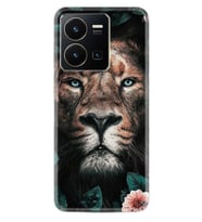Vivo Y35 Kılıf Resimli Desenli Baskılı Silikon Leon Flowers 1307