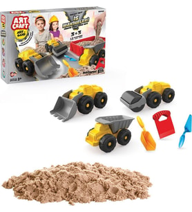 *+Artcraft Iş Makineleri Kum Seti 750 gr 7272 (Karışık)