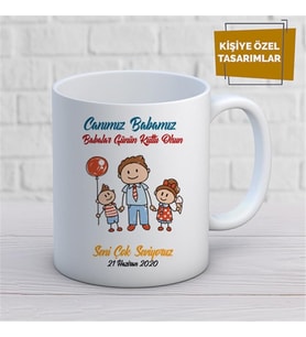 Kişiye Özel İsim Yazılabilir Canım Babamız Babalar Günün Kutlu Olsun Kupa Bardak