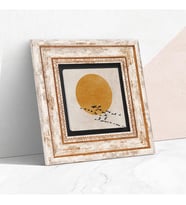 Minimalist Taş Duvar Tablosu - Çerçeveli Taş Tablo - Dekoratif Duvar Sanatı - Modern Ev ve Ofis Duvar Dekoru T1-322