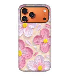 iPhone 17 Pro Velvet Kılıf Lansman İçi Kadife Temalı Desenli Silikon Paint Botanical
