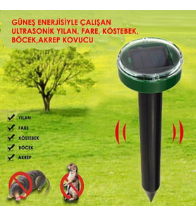 Solar Güneş Enerjili Akrep,Köstebek,Yılan Fare Kovucu 1000 M2 Etkili Yuvarlak