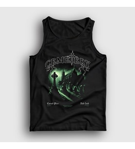 Presmono Unisex Siyah Cursed Place Mezarlık Cemetery Atlet 484511tt