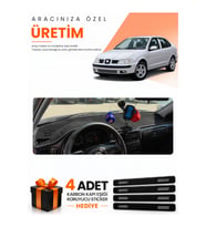 SEAT CORDOBA (1998-2001) Uyumlu Torpido Koruma Örtüsü Oto Kılıfı - Siyah