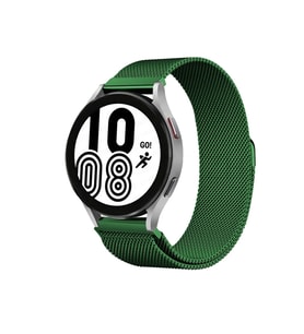 Mey İthalat® Galaxy Watch 4 Metal Mıknatıslı Kordon - Haki Yeşil