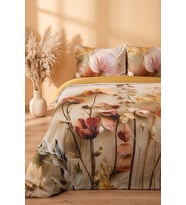 Gold Eloni 3D Flower Çift Kişilik Nevresim Takımı – 4 Parça