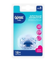 Wee Baby Şeffaf Desenli Damaklı Emzik 18+ Ay No 3 -838