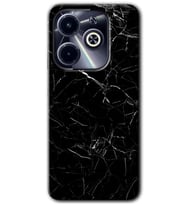 İnfinix Hot 40i Kılıf HD Desen Baskılı Kılıf - Siyah Mermer