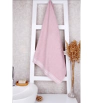 %100 Pamuk 65x130 Banyo Havlusu (Pembe)