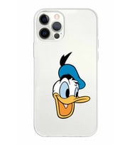 Apple iPhone 12 Pro Uyumlu Kapak Donald Duck Tasarımlı Şeffaf Silikon Kılıf