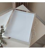 30x40 Cm Yeni Trend Gümüş Kaplı Çerçeve! Gül Kutusu! Anı Çerçevesi! Pleksi Çerçeve