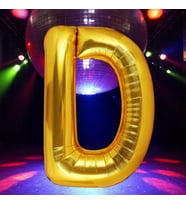 VIP YÜKSEK KALİTE 1 METRE GOLD D HARFİ FOLYO BALON GOLD D HARF BALON HELYUM GAZINA UÇAN BALONA UYGUN