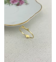 Onseva Kuyumculuk 14 Ayar Altın Çift Yönlü Love Yüzük (Gold)