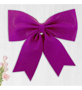 Simli Eva Fiyonk, 40 cm x 33 cm - Mor