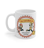 Do Not Disturb Coffee Mug - Simulation Running  - Komik Hediye Kupa  Ofis Arkadaşına Harika Hediye
