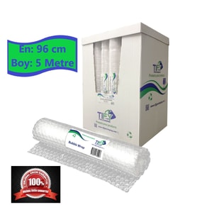 Balonlu Naylon Sargı 2 Adet 96 cm En 5 Metre Boyunda Havalı Eşya Koruma Ambalaj Pat Pat 2' li