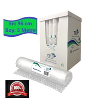 Balonlu Naylon Sargı 2 Adet 96 cm En 5 Metre Boyunda Havalı Eşya Koruma Ambalaj Pat Pat 2' li (Şeffaf)