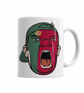 PORTUGAL FAN Kupa Bardak Porselen