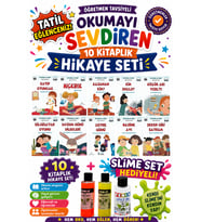 3.Sınıf Öğretmen Tavsiyeli Okumayı Sevdiren 40 Sayfa 10 Kitaplık Hikaye Seti (Slime Set Hediyeli)