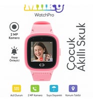 Milky Watch Pro 4G LTE Çocuk Akıllı Saati, 2MP Kamera, GPS Takibi, Koldan Çıkarma Sensörü, Suya Dayanıklı, SOS Butonu, Görüntülü Arama