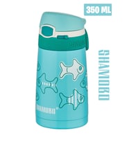 Çocuklar İçin 350ml Paslanmaz Çelik Pipetli Termos, 9 Renk Seçeneği