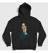Presmono Unisex Siyah Over Billie Eilish Kapüşonlu Sweatshirt 154577tt