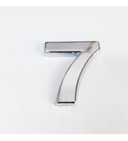 Cemax 7 Rakamı 3,75 cm Krom Yapışkanlı