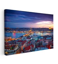Kanvas Tablo İstanbul Eminönü Galata Köprüsü Şehir Mimari Tablo Ev Ofis Duvar Dekoru