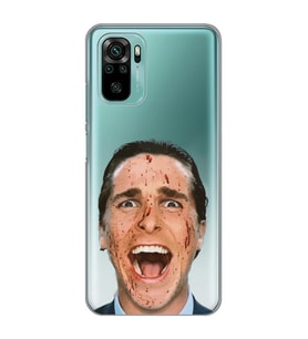 Xiaomi Redmi Note 10 / Note 10S Uyumlu American Psycho Tasarımlı Şeffaf Telefon Kılıfı