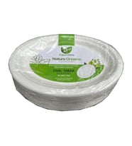 Roll-Up Nature Ekolojik Karton Kağıt Tek Kullanımlık Oval Tabak - 20x26 Cm. - 50 Adetlik 1 Paket