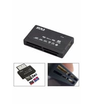 Çoklu Kart Okuyucu ALL in 1 CF Micro Sd SD Mİni Sd SD HC Card Rea (Siyah)