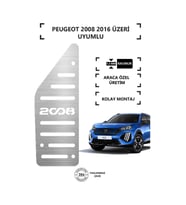 Peugeot 2008 2014 Üzeri Ayak Dinlendirme Pedalı Krom Ayak Dayama Pedalı