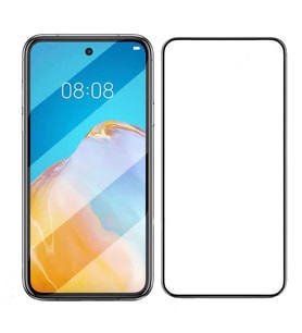 Huawei P Smart 2021 Davin 5D Cam Ekran Koruyucu (Siyah)