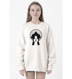 Fullmetal Alchemist Anime Logo Beyaz Kadın 2ip Sweatshirt