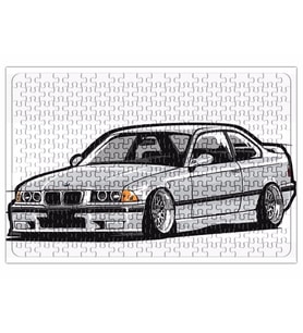 Bmw Stanced out E36 Gray Puzzle 240 Parça Yapboz