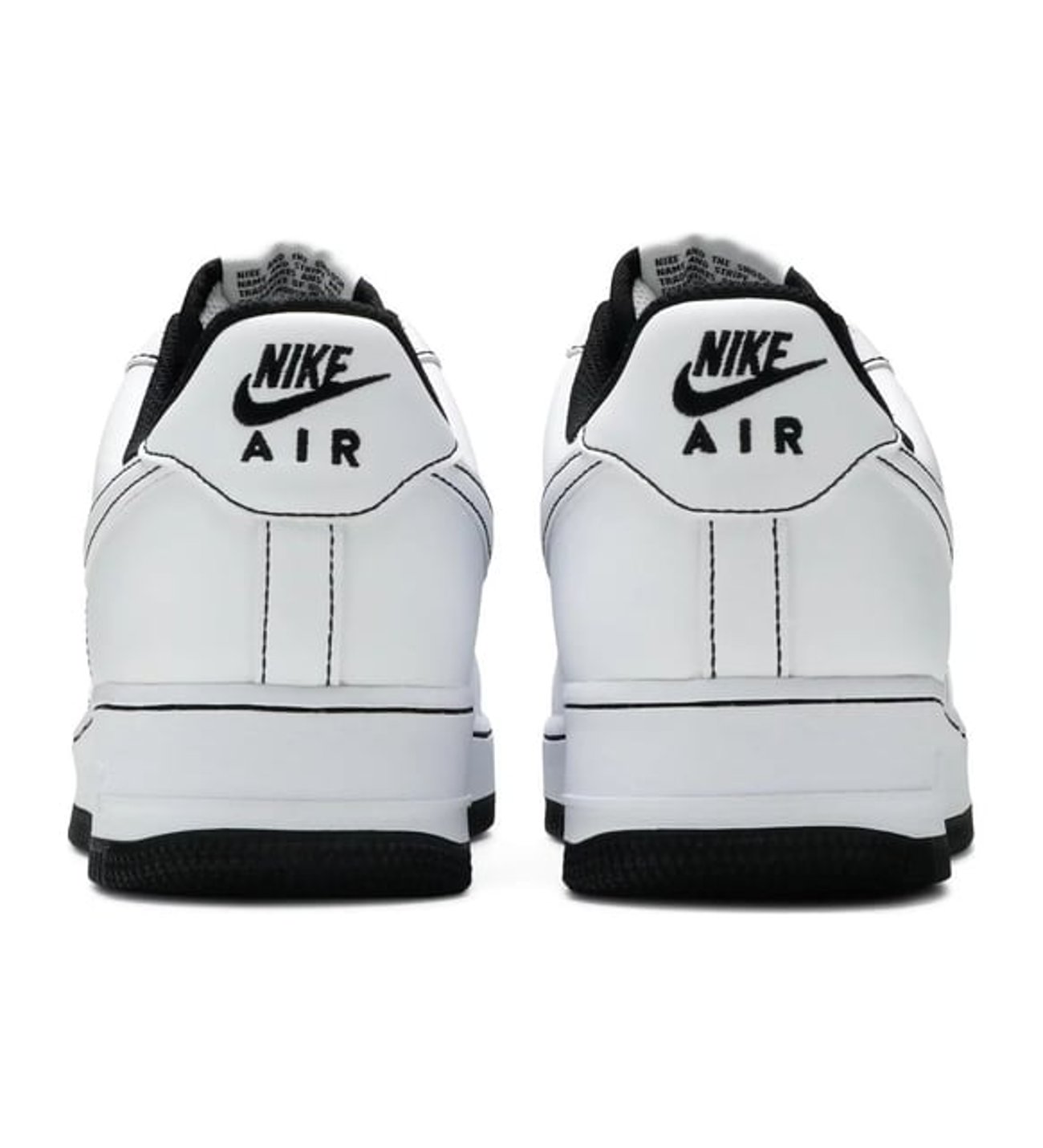 nike air force stitch black
