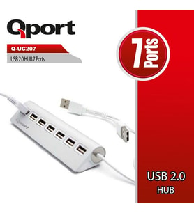 QPORT Q-UC207 7port USB Çoklayıcı Hub